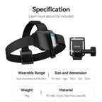 Telesin 2-in-1 Quick Release Head Strap / Cap Clip