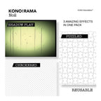 KONO!RAMA Effect Filter 2 for Fujifilm INSTAX mini (3 per set)