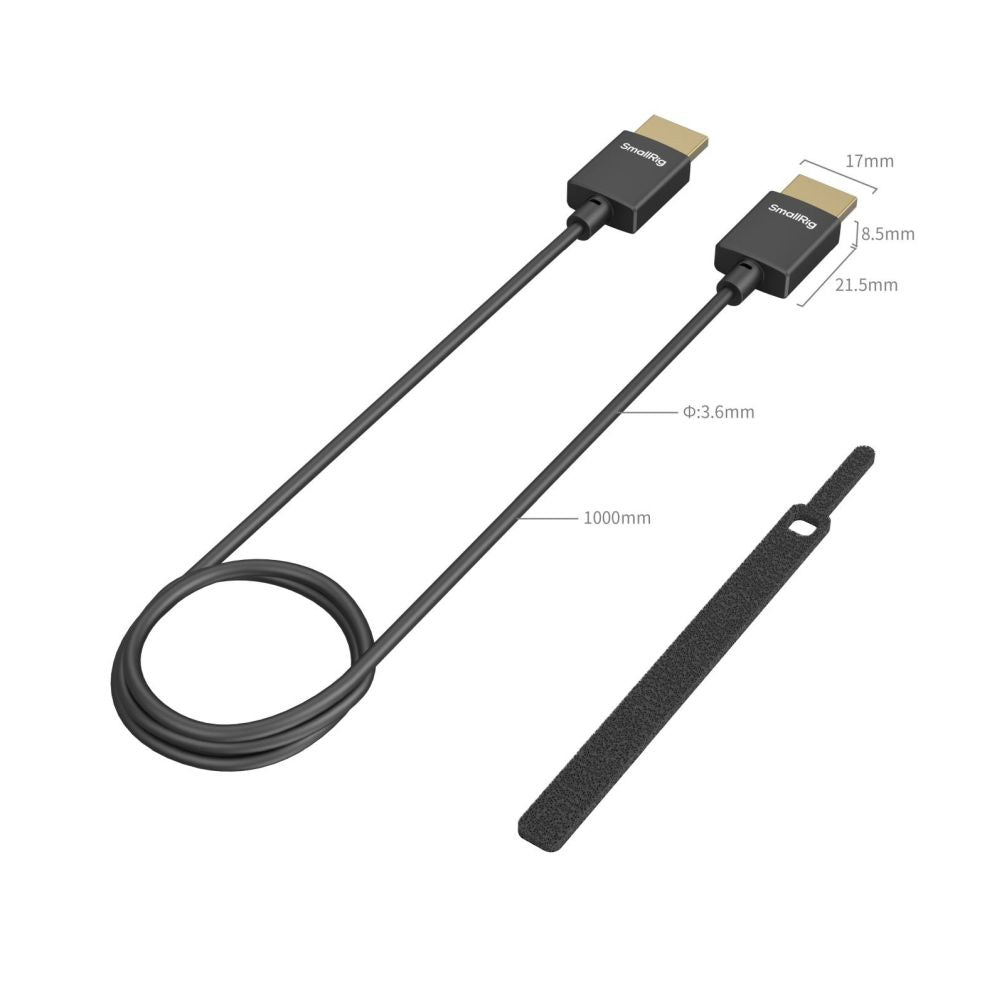 SmallRig Ultra-Slim 4K HDMI Data Cable (A to A) (100cm) 4794