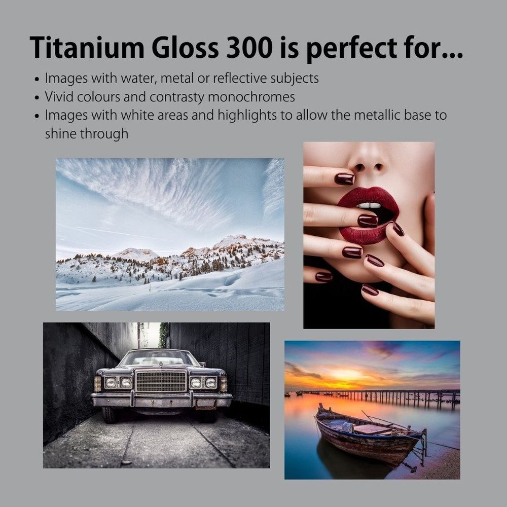 PermaJet PJ24912 Titanium Gloss Metallic A4 25 sheets