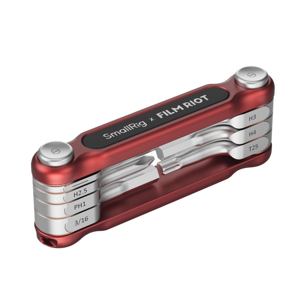 SmallRig x FILM RIOT 7-in-1 Folding Wrench Set with Multiple Angle Positioning (Red) 4811