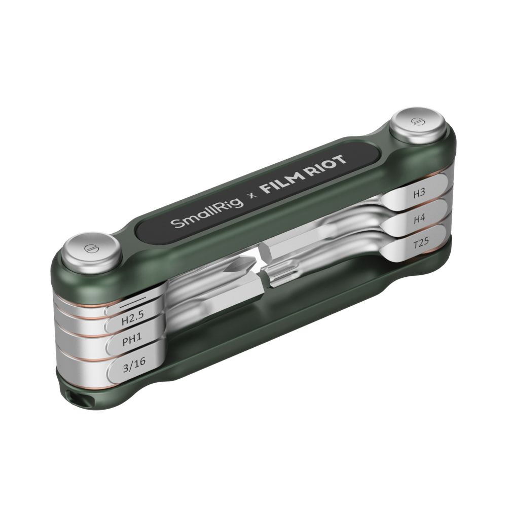 SmallRig x FILM RIOT 7-in-1 Folding Wrench Set with Multiple Angle Positioning (Green) 4812