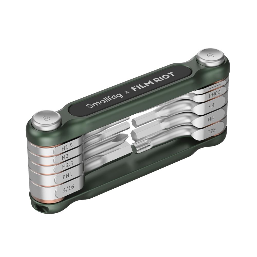 SmallRig x FILM RIOT 10-in-1 Folding Wrench Set with Multiple Angle Positioning (Green) 4814