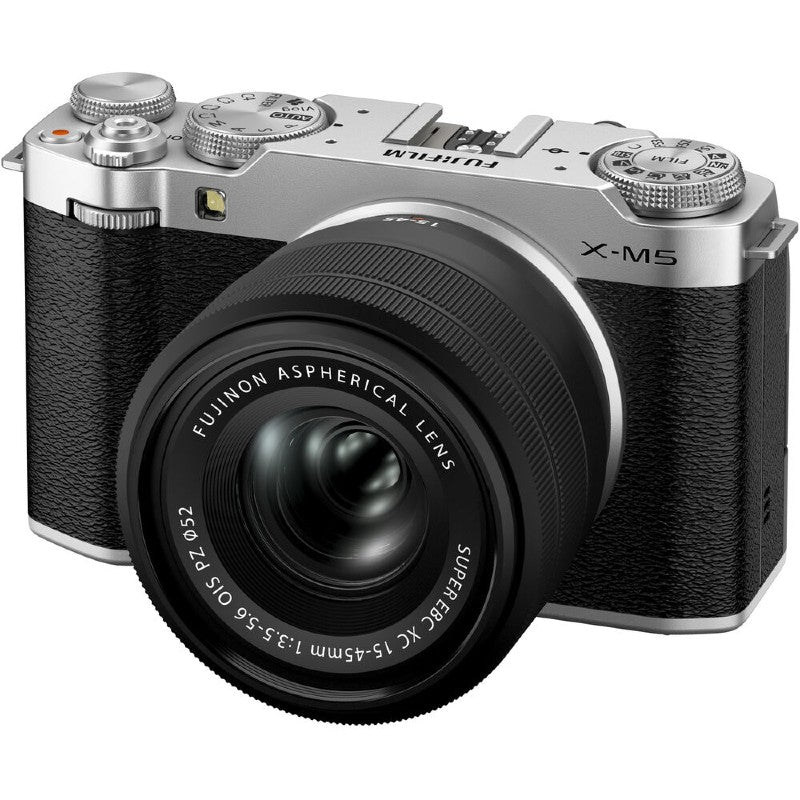 Fujifilm X-M5 body silver + XC 15-45mm