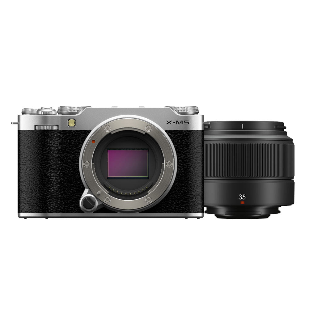 Fujifilm X-M5 body silver + Fujifilm XC 35mm f/2.0
