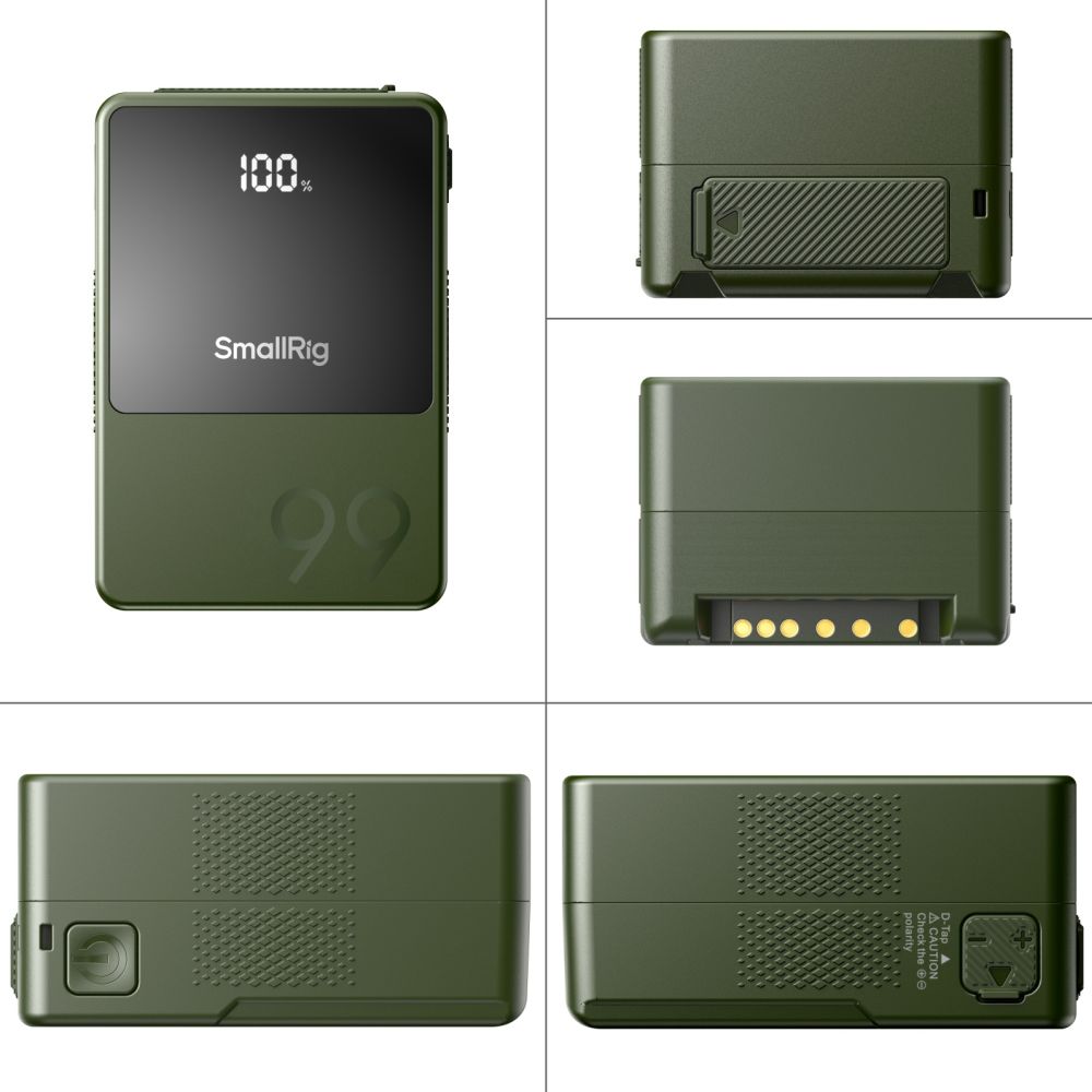 SmallRig 4930 VB99 Mini V-Mount Battery - Green