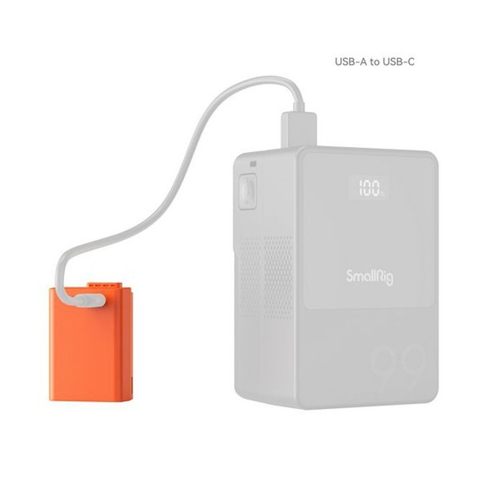 SmallRig 4967 AND-EL25 USB-C Rechargeable Camera Battery orange