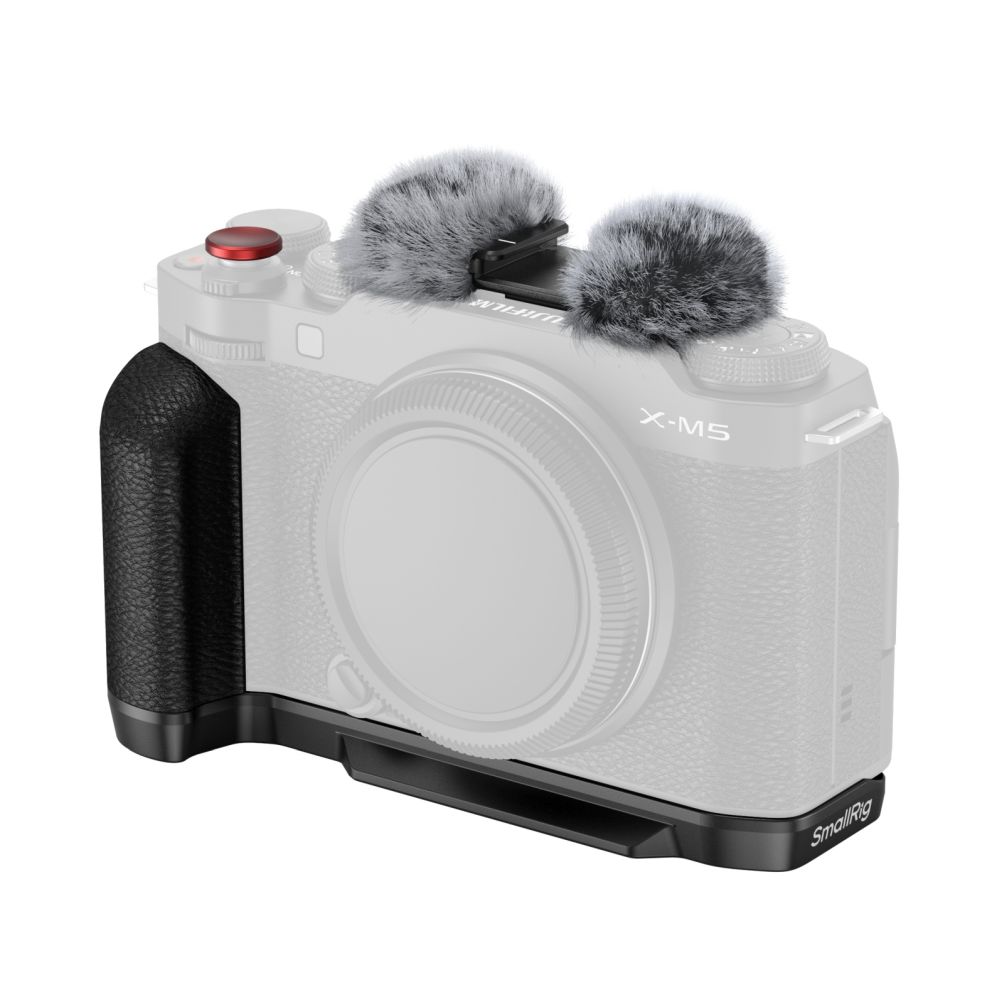 SmallRig 4876 L-Shape Mount Plate with Silicone Handle for Fujifilm X-M5, black