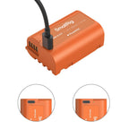 SmallRig 4979 DMW-BLK22 USB-C Rechargeable Camera Battery, orange