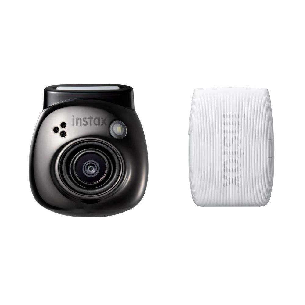 Fujifilm INSTAX PAL digital camera, Gem Black + printer mini Link 3, Clay White