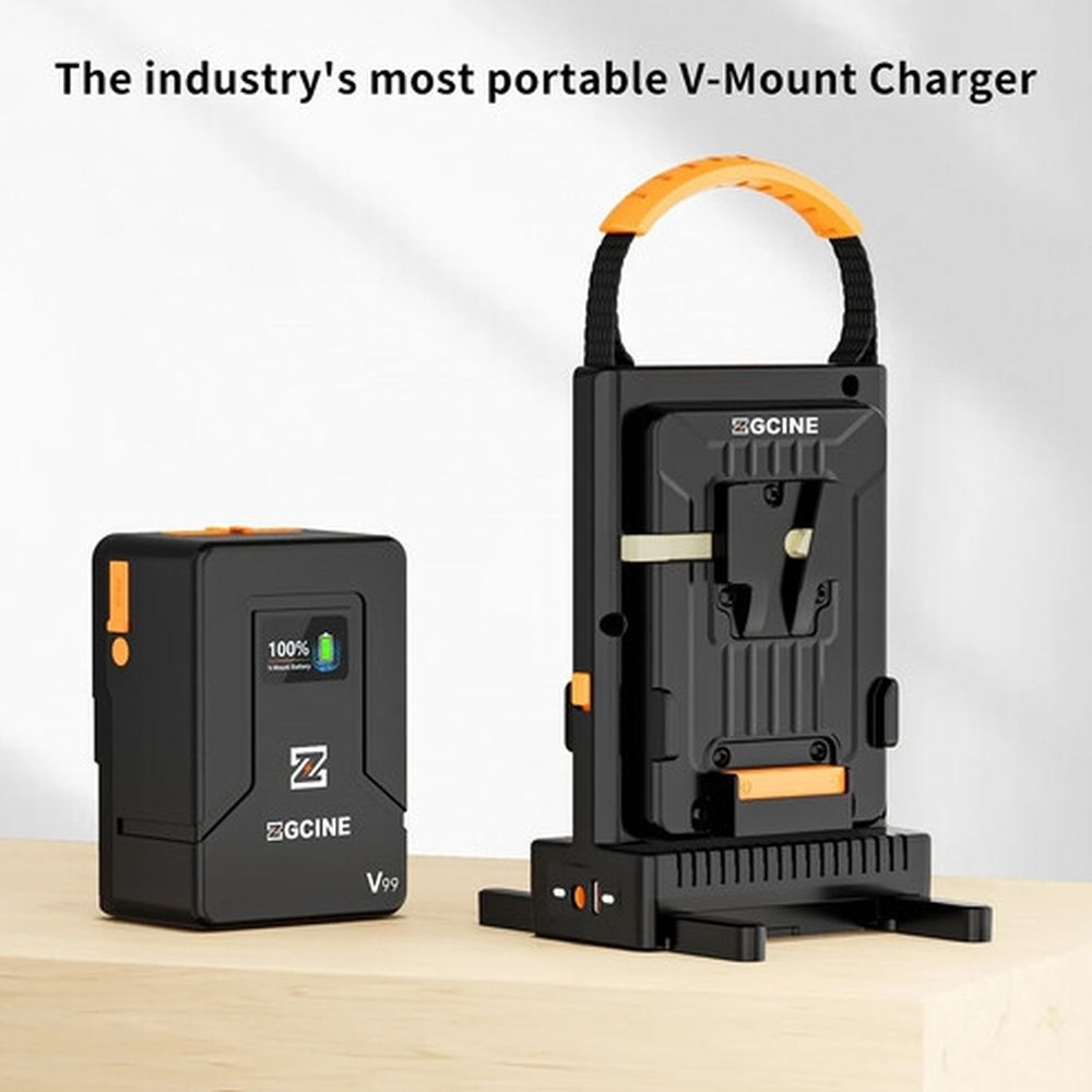ZGCINE V-Mount Dual Charger with hot switching