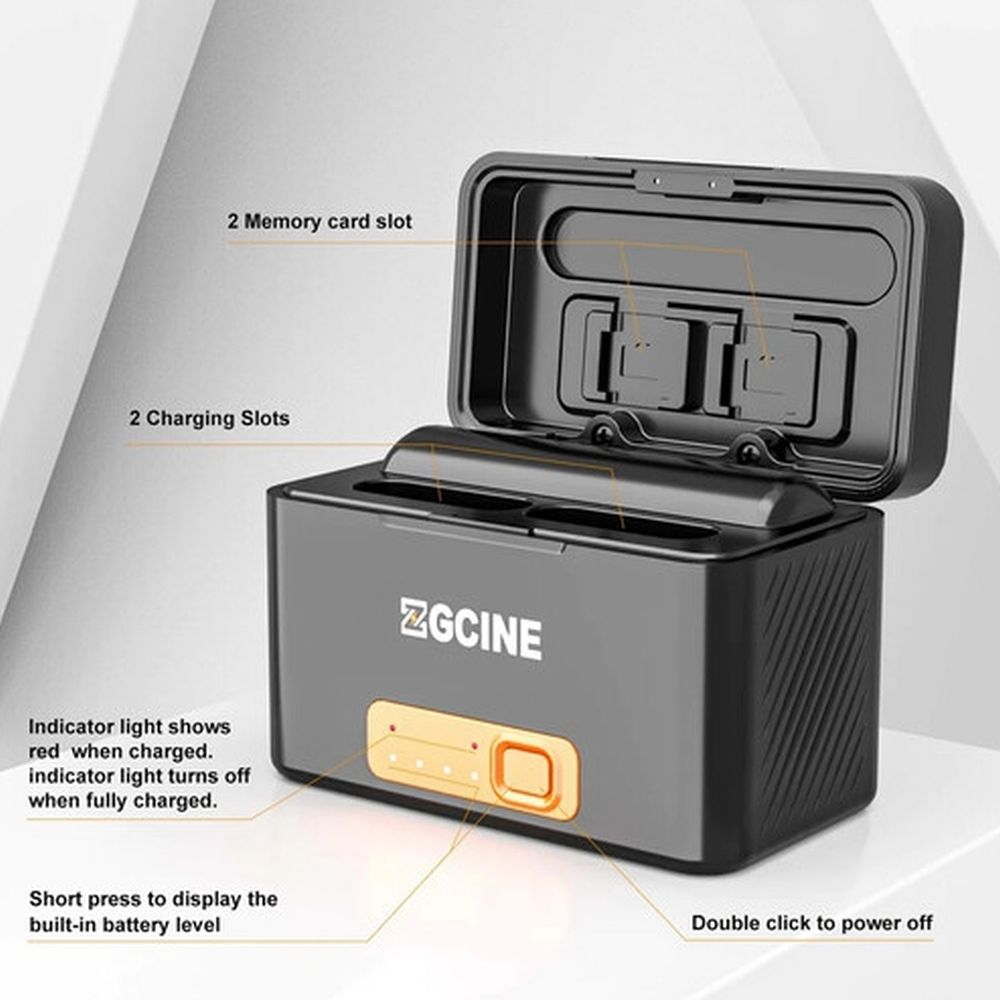 ZGCINE Sony BX1 Battery Charging Case + 2x BX1 battery