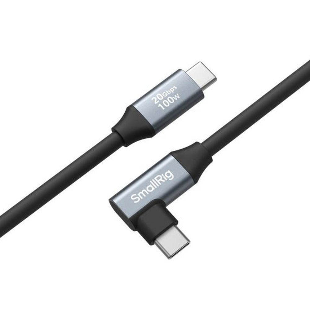 SmallRig 4790 USB-C (Straight) to USB-C (Angled) Data Cable (35cm / 13.8in)