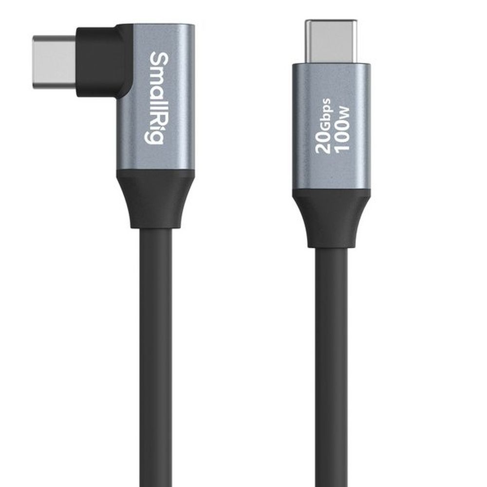 SmallRig 4790 USB-C (Straight) to USB-C (Angled) Data Cable (35cm / 13.8in)