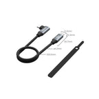 SmallRig 4790 USB-C (Straight) to USB-C (Angled) Data Cable (35cm / 13.8in)