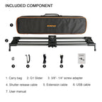 Konova G1 100cm Motorised Carbon Slider