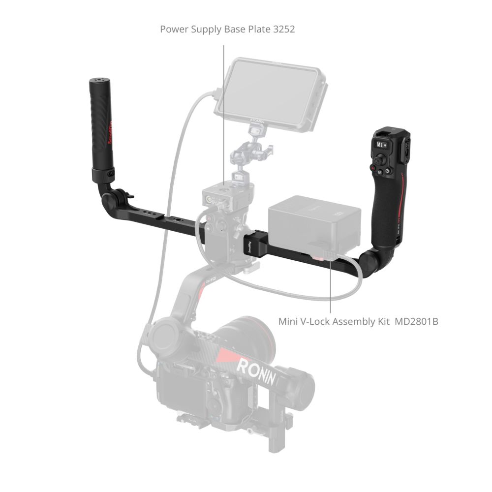 SmallRig 4327 Focus Control Dual Grip for DJI RS Series