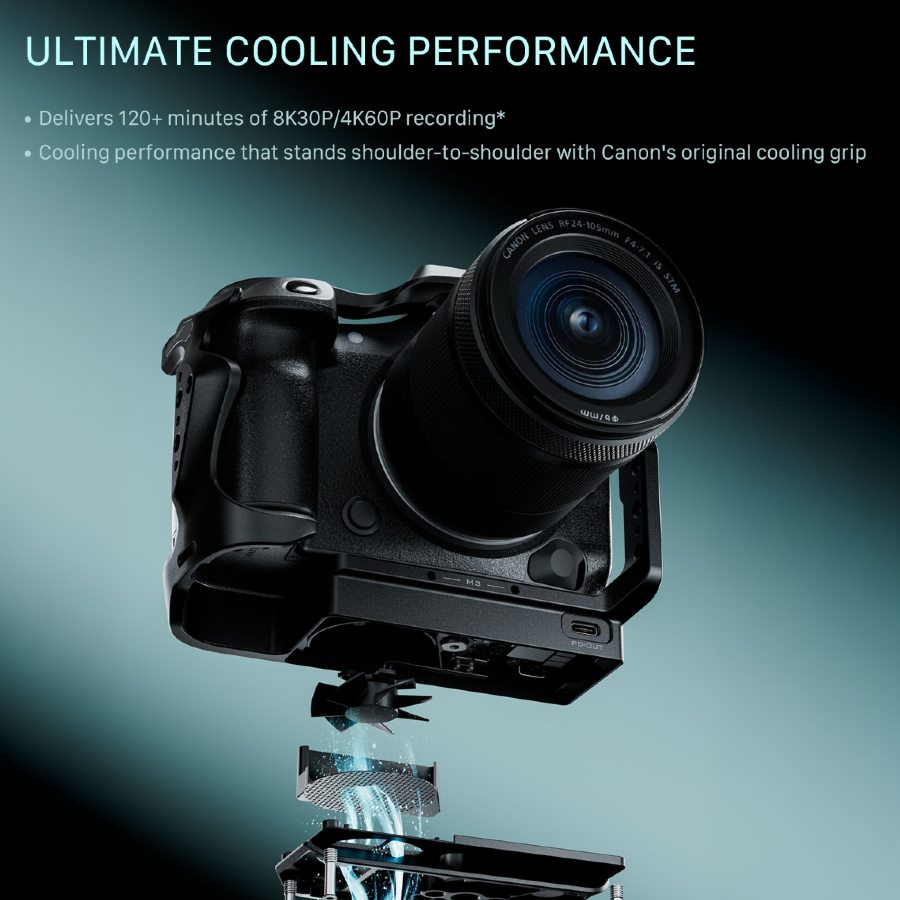 Tilta Full Camera Cage with Cooling System for Canon R5 Mark II - Black