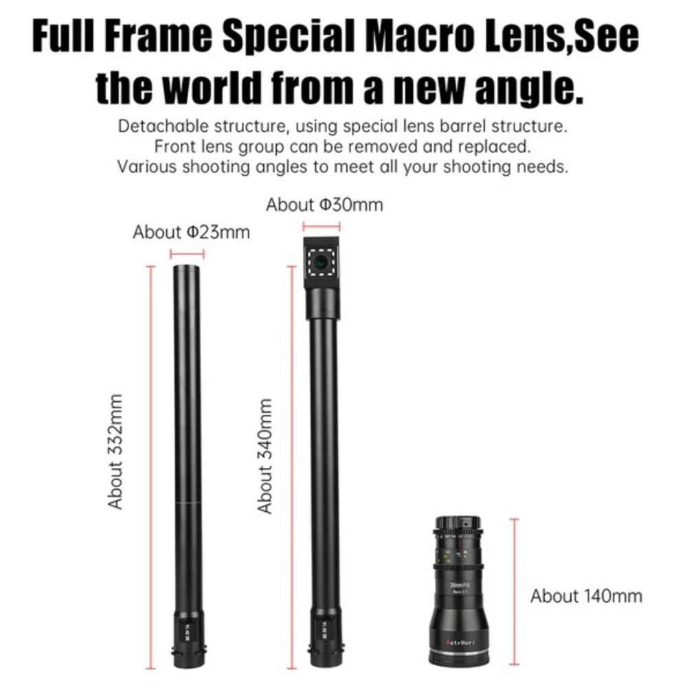 Astrhori 28mm F13-40 Sony E black (Full frame) kit