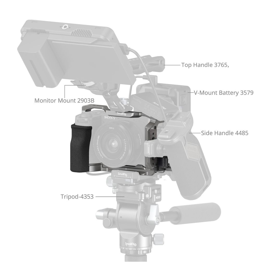 SmallRig 5060 HawkLock Quick Release Cage Kit for Sony Alpha 6700