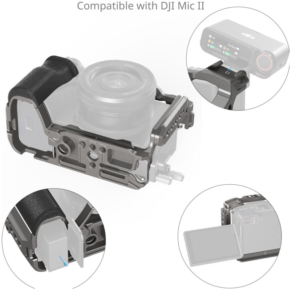 SmallRig 5060 HawkLock Quick Release Cage Kit for Sony Alpha 6700