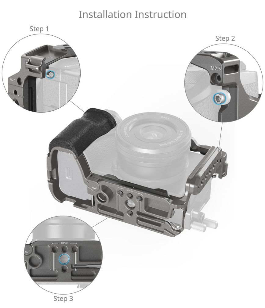 SmallRig 5060 HawkLock Quick Release Cage Kit for Sony Alpha 6700