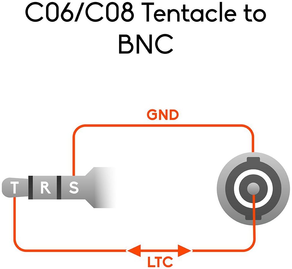 Tentacle Sync to Straight BNC Timecode Cable