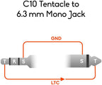 Tentacle Sync to 6.3mm Jack 90° Timecode Cable