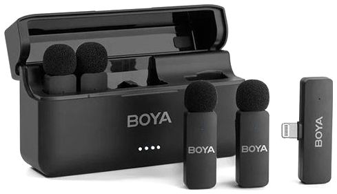 Boya BY-V4D Four-channel wireless mic with Lightning