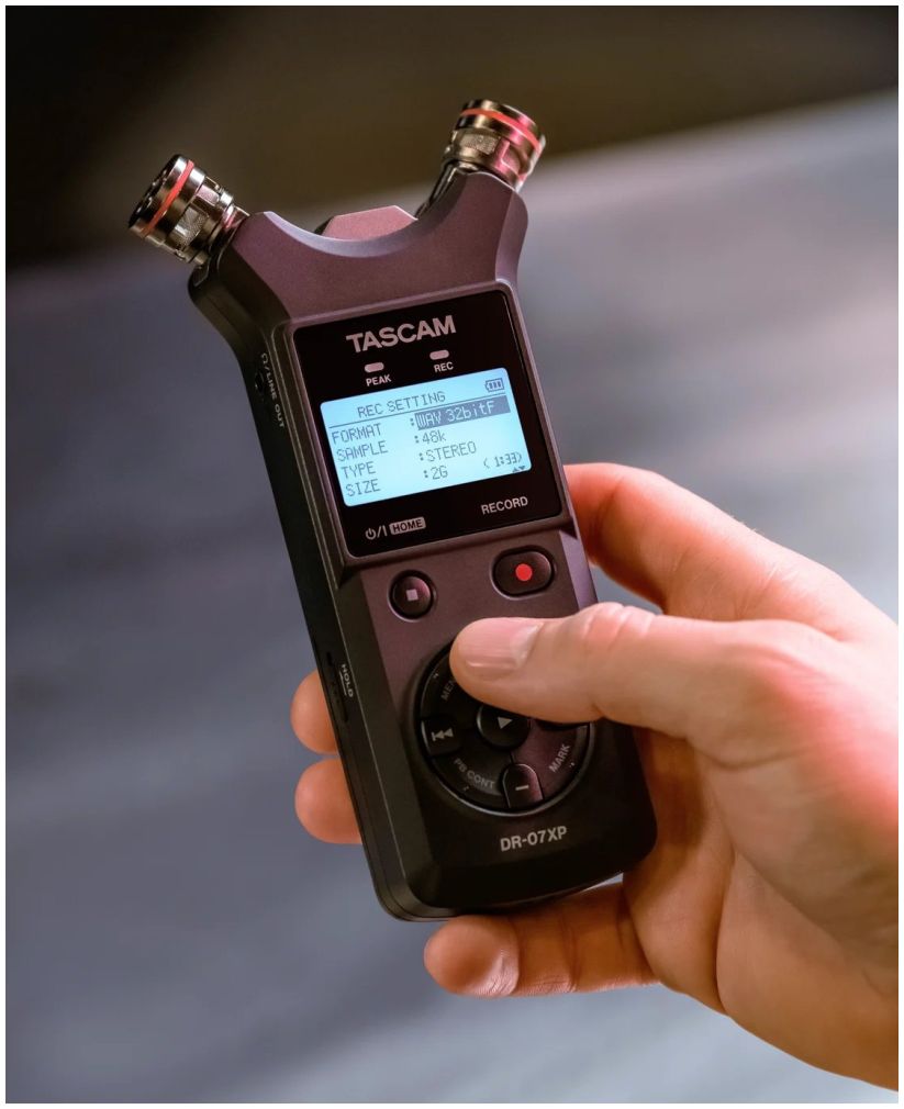 Tascam DR-07XP handheld recorder