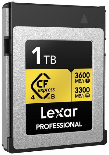 Lexar CFexpress PRO Type B Gold 4.0 series 1TB - R3600/W3300MB/s