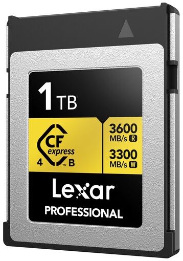 Lexar CFexpress PRO Type B Gold 4.0 series 1TB - R3600/W3300MB/s