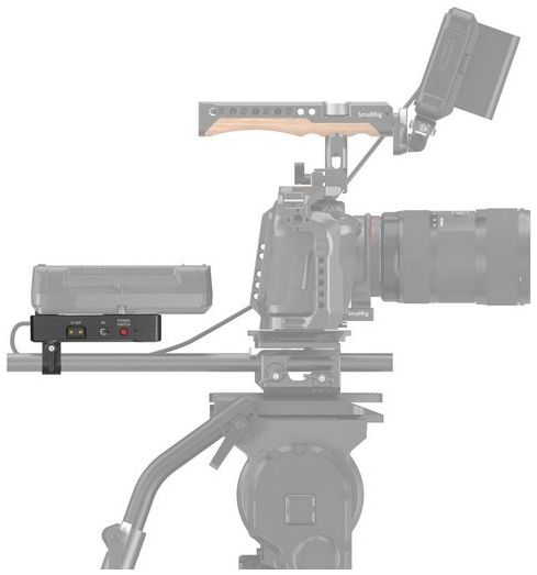 SmallRig 3498B V Mount Battery Adapter Plate (Basic Version) with Dual Rod Clamp