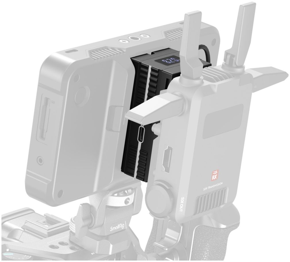 SmallRig 4884 D-Tap to Dual-Sided NP-F Dummy Battery Power Cable
