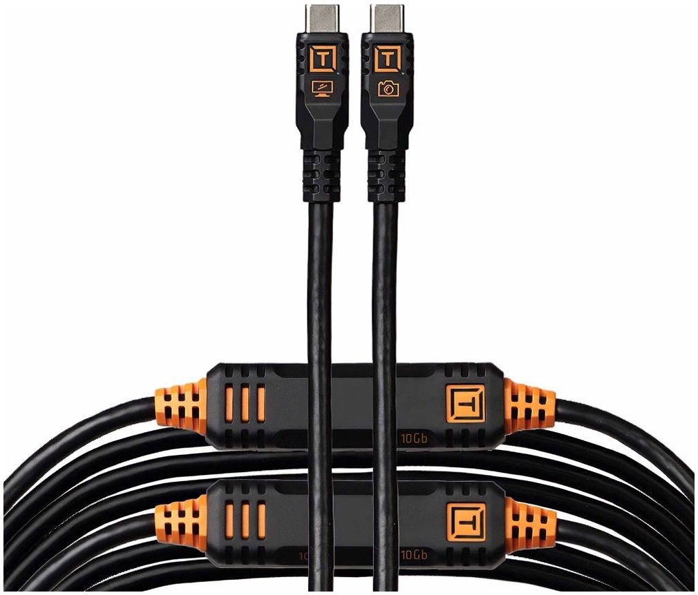 Tether Tools TetherPro Optima 10G USB-C, 31' (9.4m), straight black
