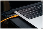 Tether Tools TetherPro Optima 10G USB-C, 6' (1.8m), straight orange