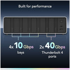 Lexar Workflow PRO 6 Bay Module with Thunderbolt 4 uplink