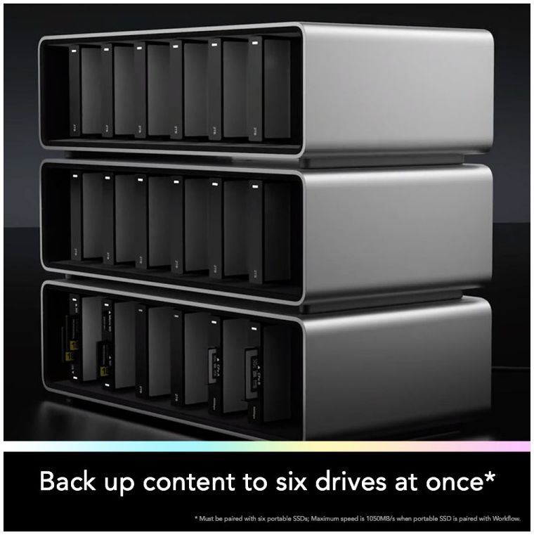 Lexar Workflow PRO 6 Bay Module with Thunderbolt 4 uplink