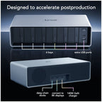 Lexar Workflow PRO 6 Bay Module with Thunderbolt 4 uplink