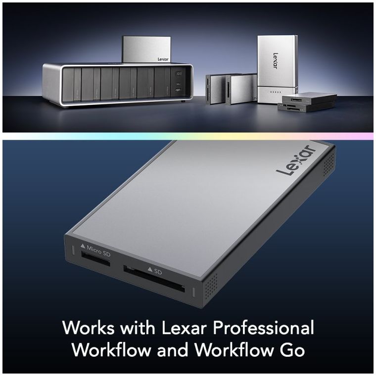 Lexar Workflow PRO Reader SD/MicroSD UHS-II USB 3.2 Gen2