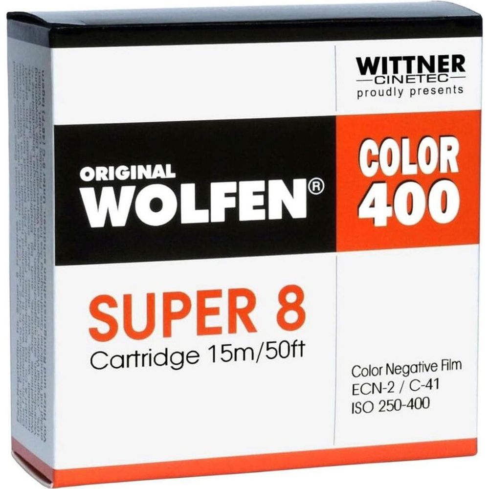 WOLFEN Color 400 Super 8, 15 m ISO 250-400