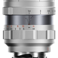 Thypoch Full-frame Photography Lens Simera 75mm f/1.4 for Leica M-mount silver