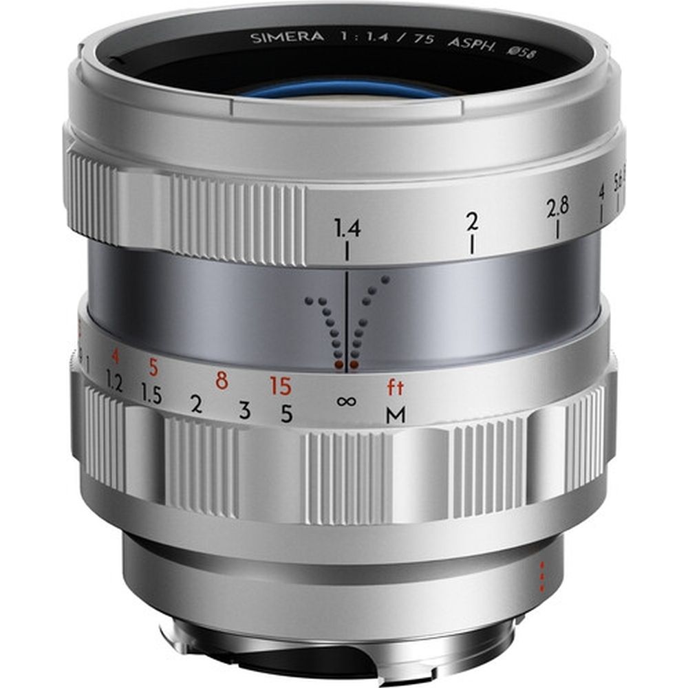 Thypoch Full-frame Photography Lens Simera 75mm f/1.4 for Leica M-mount silver