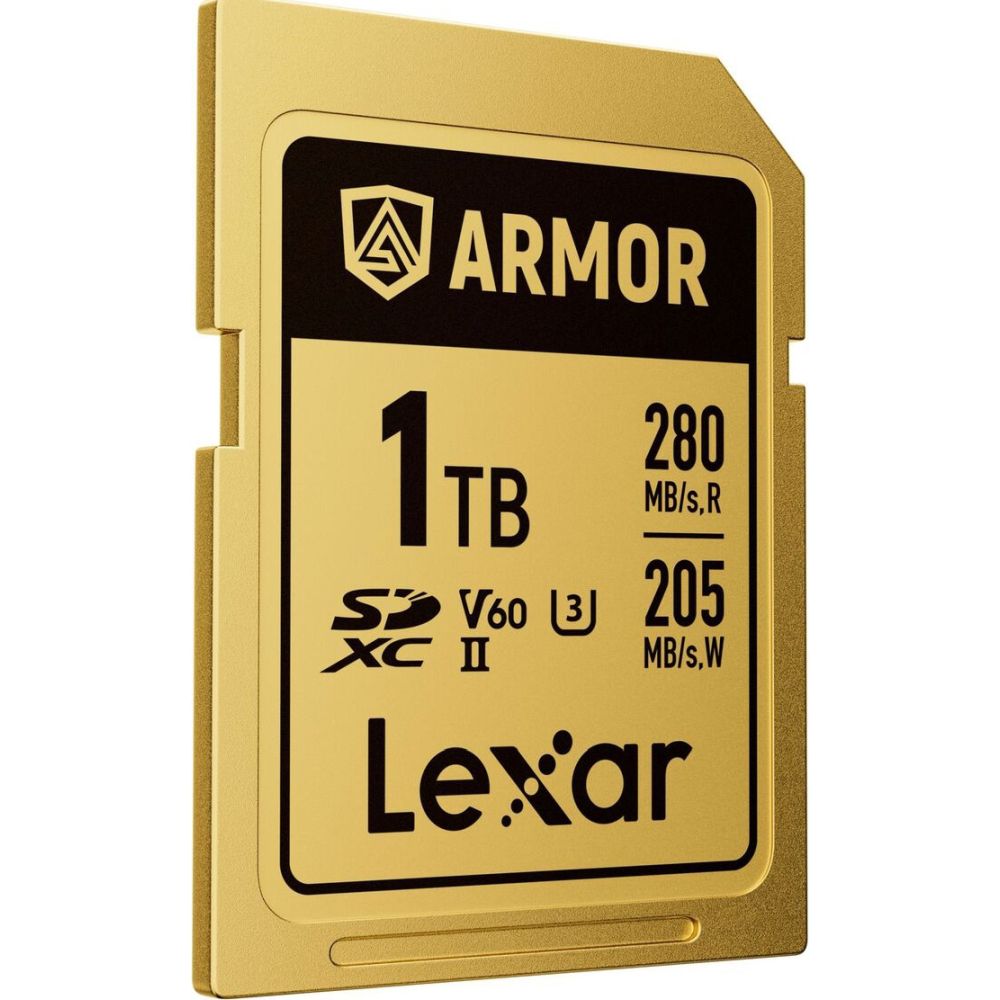 Lexar Professional Gold Armor SD Card UHS-II V60 R280/W210 MB/s IP68 – 1TB