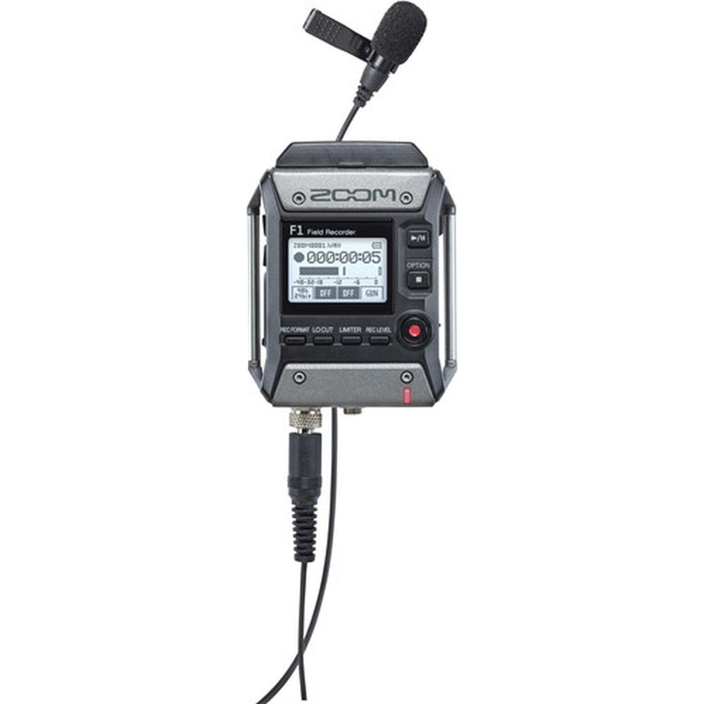 Zoom F1-LP Field Recorder with Lavalier Microphone + Carrying bag
