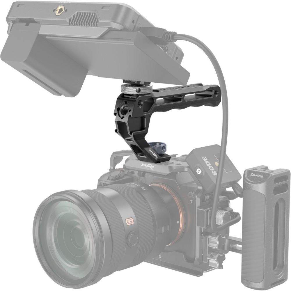 SmallRig 5322 Top Handle with Monitor Support Kit (Compatible with Cold Shoe)