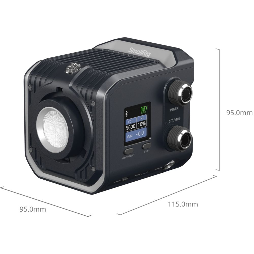 SmallRig 5380 RC 100C COB LED Light, Ink Blue (Pro Version / EU Plug)