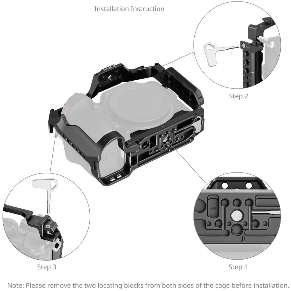 SmallRig 5257 Cage for Nikon Z5 / Z5II / Z6 / Z6II / Z7 / Z7II