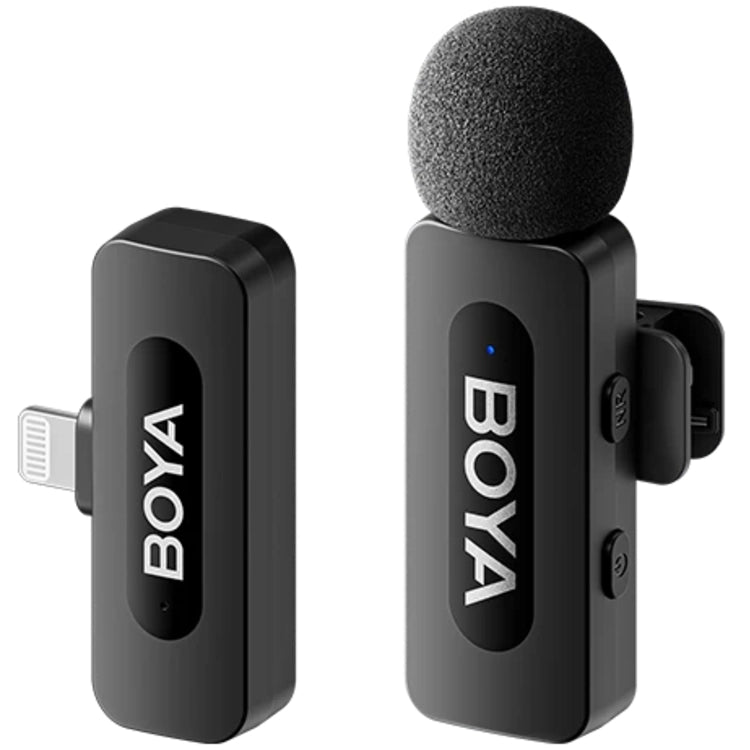 Boya BY-V1 V2.0 Wireless Lavalier Microphone for Lightning - 1 x TX and 1 x RX