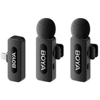 Boya BY-V2 V2.0 Wireless Lavalier Microphone for Lightning - 2 x TX and 1 x RX